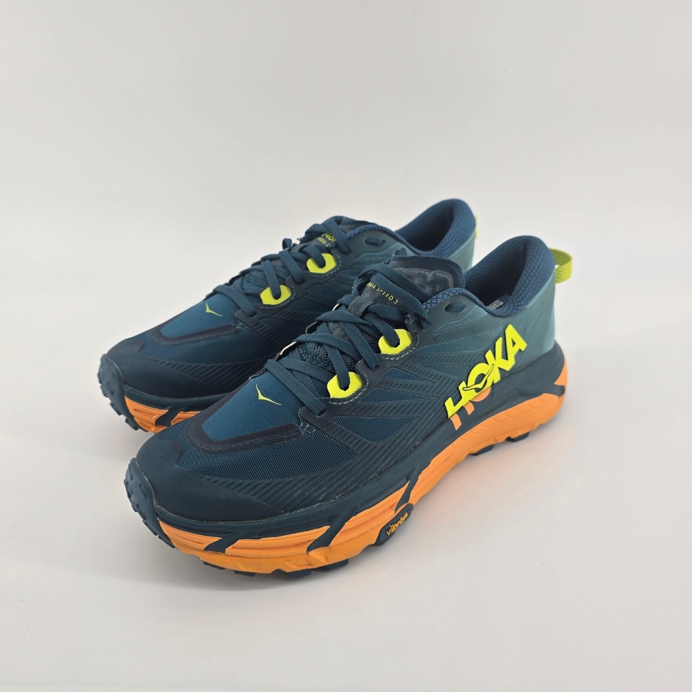 Hoka One One Mafate Speed 3 Mens 9.5 Trail Running Shoes Blue 1113530 CSRY